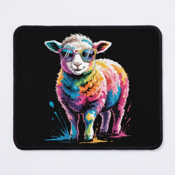 Item preview, Happy Easter Lamb Sheep Colourful with Sunglasses designed and sold by AsteriskDatBArt.