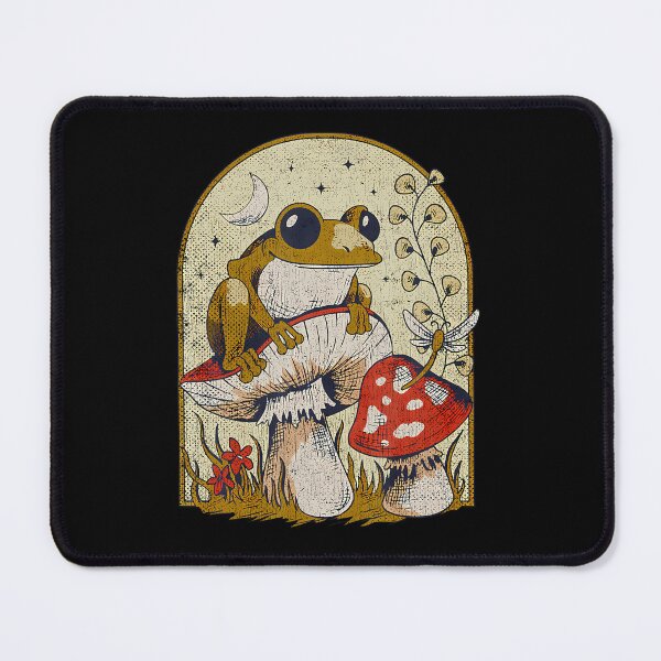 Item preview, Goblincore Frog Magic Mushroom designed and sold by cesitahirjir.