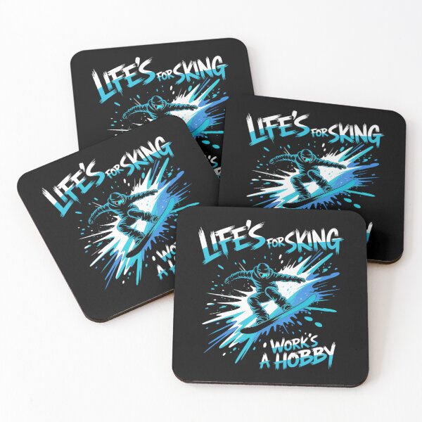 Item preview, Skiing Funny Life's For Skiing Work's A Hobby designed and sold by AsteriskDatBArt.