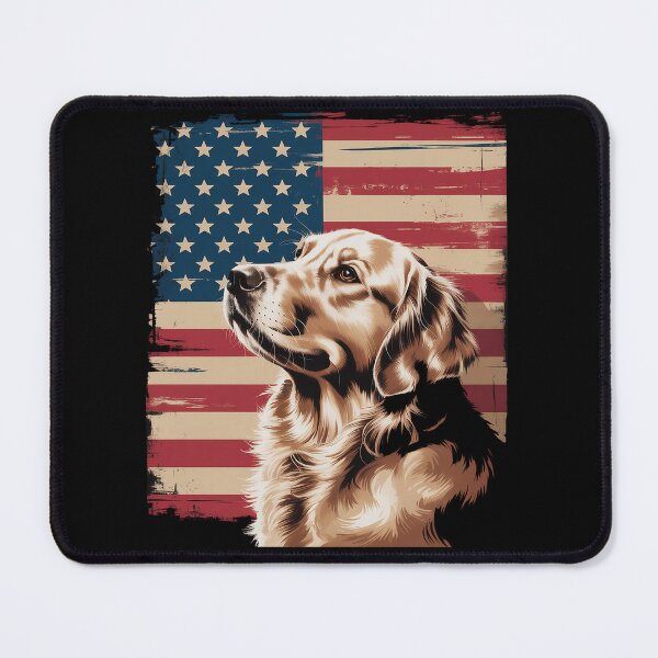 Item preview, Golden Retriever Dog American Patriot Shirt July 4th Lovers designed and sold by SIGORDESIGN.
