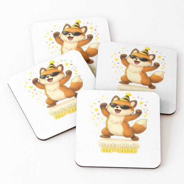 Item preview, Party Mode ON 2026 – Cute Dancing Fox New Year Design designed and sold by CraftLum.