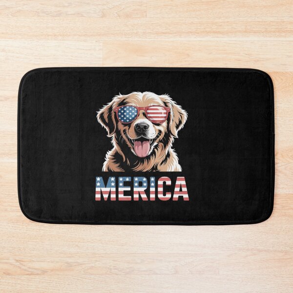 Item preview, Golden Retriever Dog Merica 4th July Patriotic American designed and sold by SIGORDESIGN.