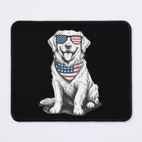 Item preview, Golden Retriever Dog Patriotic 4th of July American USA Flag designed and sold by SIGORDESIGN.