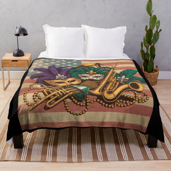 Item preview, Vintage Mardi Gras Carnival Poster American Flag designed and sold by LiviuGligoros.