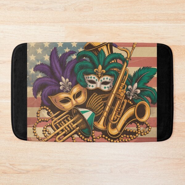 Item preview, Vintage Mardi Gras Carnival Poster American Flag designed and sold by LiviuGligoros.