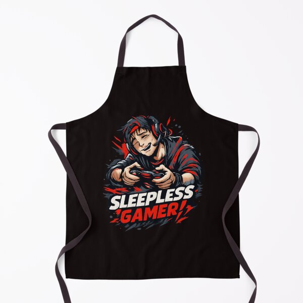 Item preview, Sleepless Gamer – Tired but Happy Night Gaming Illustration designed and sold by Tadeusz1.