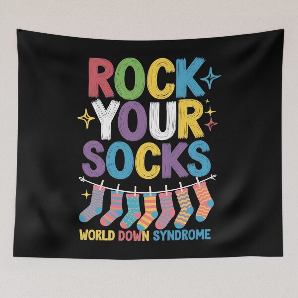 Item preview, Rock Your Socks World Down Syndrome Day designed and sold by AsteriskDatBArt.