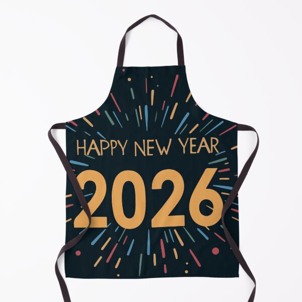 Item preview, Happy New Year 2026 Fireworks Typography Design designed and sold by DavidTeeStudio.