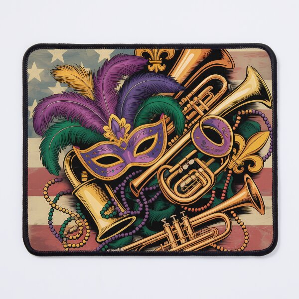 Item preview, Retro Mardi Gras Festival Art USA designed and sold by LiviuGligoros.