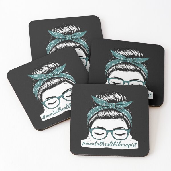 Item preview, Mental Health Therapist Messy Bun Bleached World Health Day designed and sold by Eskomeranola.