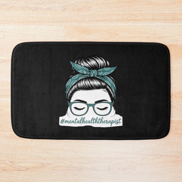 Item preview, Mental Health Therapist Messy Bun Bleached World Health Day designed and sold by Eskomeranola.