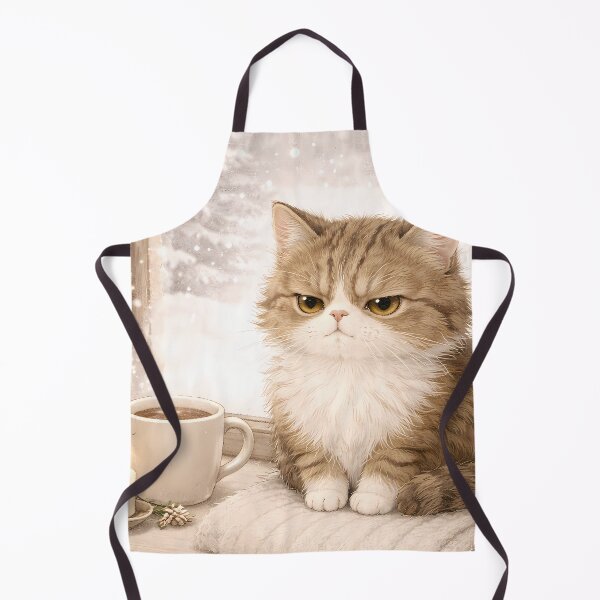 Item preview, Cozy Winter Cat Illustration – Cute Grumpy Cat Wall Art designed and sold by Beamiverse.