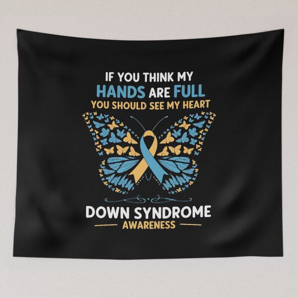 Item preview, Down Syndrome Awareness Ribbon Butterfly Mom SPED Teacher designed and sold by AsteriskDatBArt.
