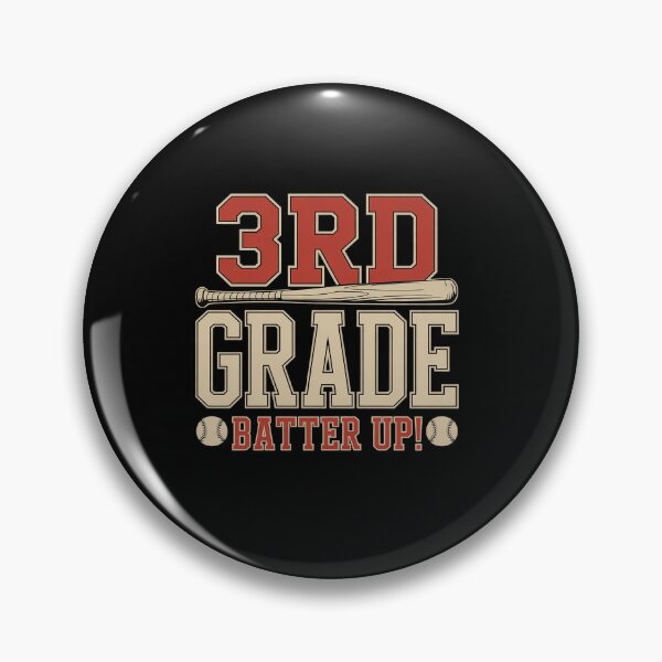 Item preview, 3rd Grade Batter Up Baseball Softball Back to School Teacher designed and sold by SIGORDESIGN.