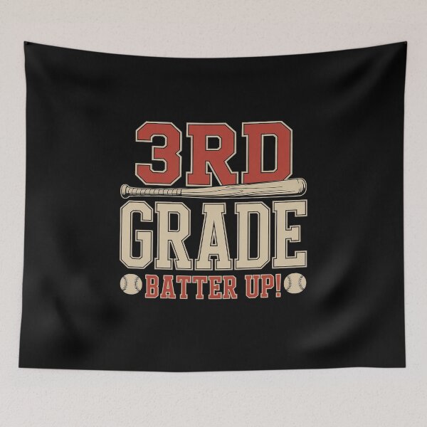 Item preview, 3rd Grade Batter Up Baseball Softball Back to School Teacher designed and sold by SIGORDESIGN.