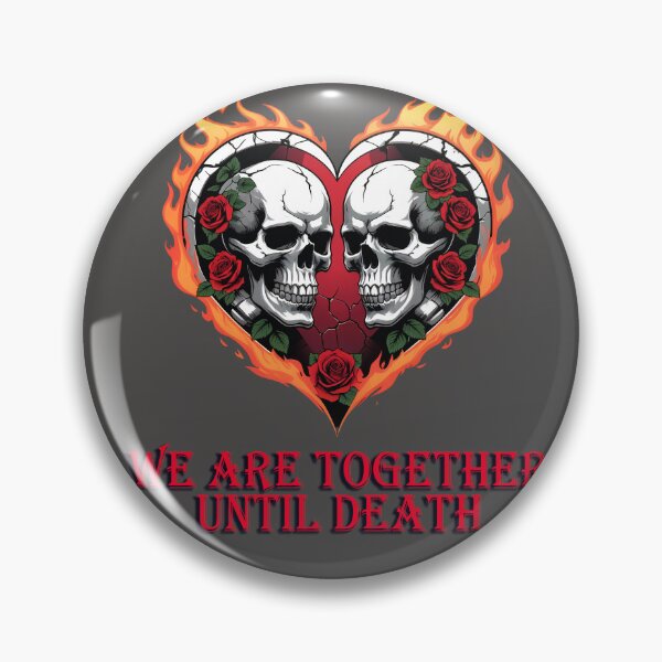 Item preview, We Are Together Until Death Gothic Love Quote Dark Romance Eternal Bond Design designed and sold by zelvian.