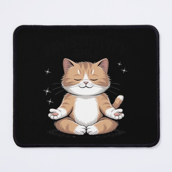 Item preview, Pawsitivity Only Cute Meditating Cat designed and sold by Libbysharts.