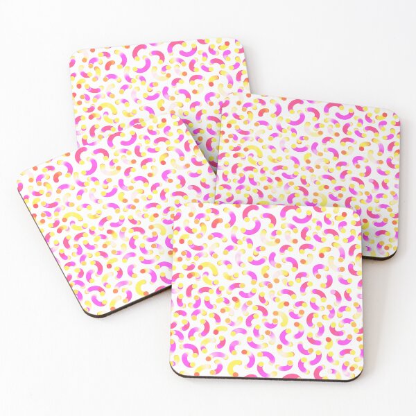 Item preview, Rainbow Squiggles - Orange Pink Yellow on White designed and sold by thecolorbirdie.