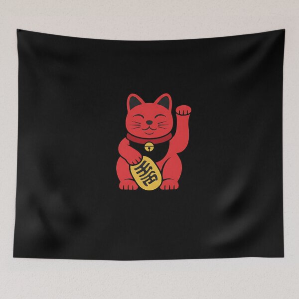 Item preview, Maneki-Neko Lucky Cat Cool Japanese Good Luck Charm Japan designed and sold by SWEET-TINAPAY.