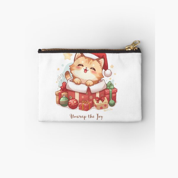 Item preview, Merry Christmas Cat – Cute Holiday Kitten Illustration | Unwrap the Joy Festive Art designed and sold by glowtrendz.
