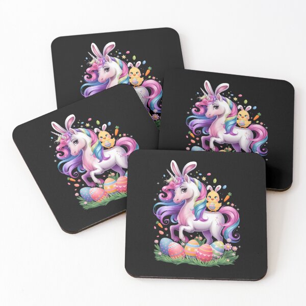 Item preview, Bunny Chick Ridding Unicorn Easter Hunting designed and sold by AsteriskDatBArt.