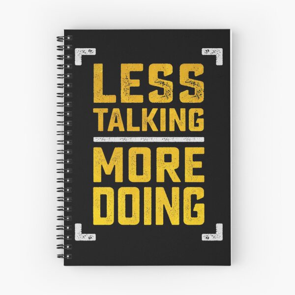 Item preview, Less Talking More Doing – Bold Hustle Motivation Quote designed and sold by Hilal-Studio.