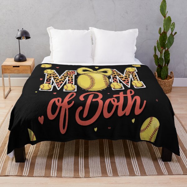 Item preview, Mom Of Both Baseball Softball Mama designed and sold by Eskomeranola.