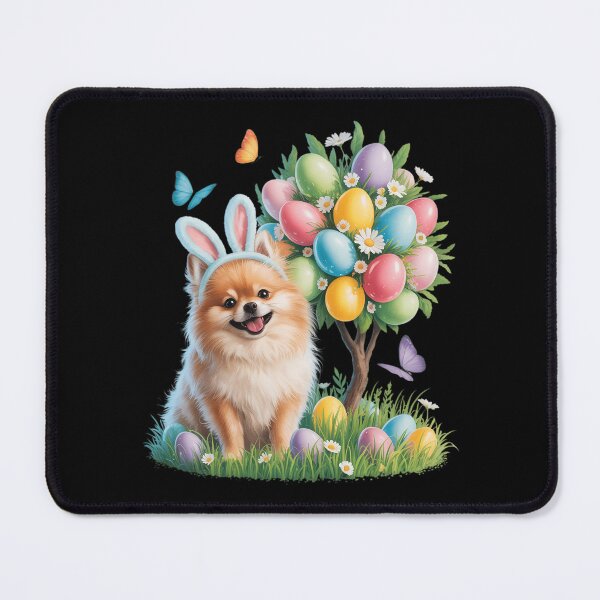 Item preview, Cute Bunny Pomeranian Easter Eggs Tree Easter Easter Day designed and sold by AsteriskDatBArt.