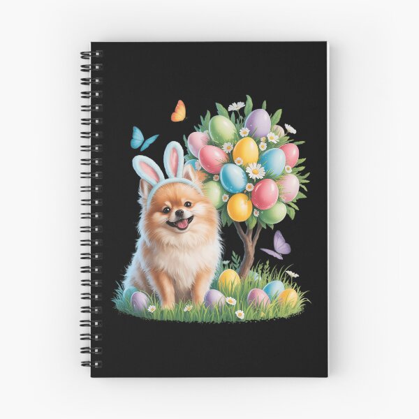 Item preview, Cute Bunny Pomeranian Easter Eggs Tree Easter Easter Day designed and sold by AsteriskDatBArt.