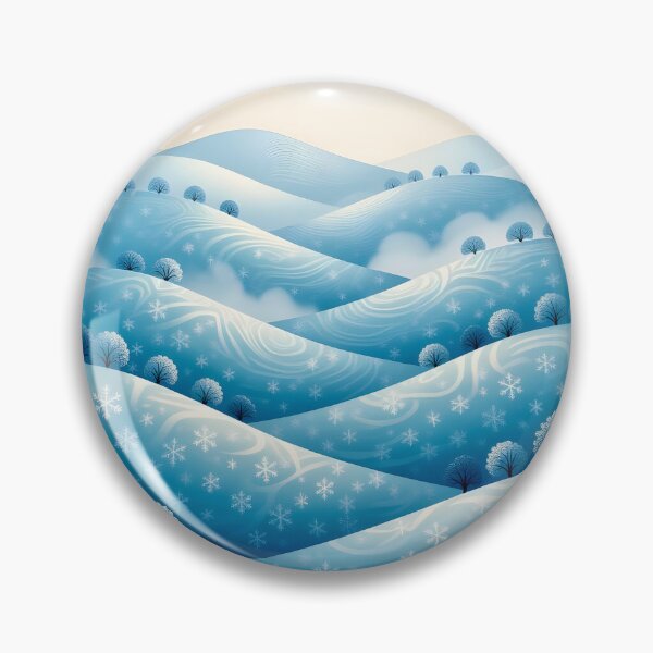 Item preview, A serene landscape where rolling hills and ancient trees are sculpted from countless snowflakes designed and sold by Ponted.