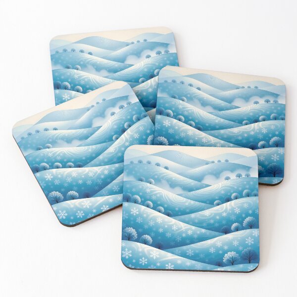 Item preview, A serene landscape where rolling hills and ancient trees are sculpted from countless snowflakes designed and sold by Ponted.