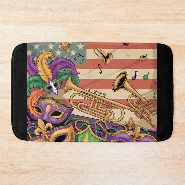 Item preview, American Flag Mardi Gras Vintage Illustration designed and sold by LiviuGligoros.