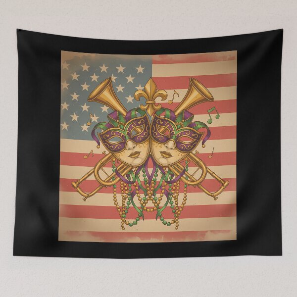 Item preview, Classic Mardi Gras Carnival Poster Art designed and sold by LiviuGligoros.
