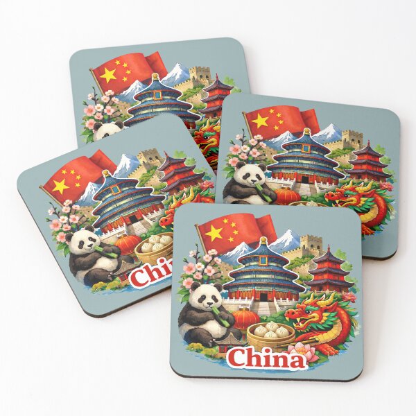 Item preview, China Great Wall, Panda, Dragon, Temple of Heaven designed and sold by Myra365Art.