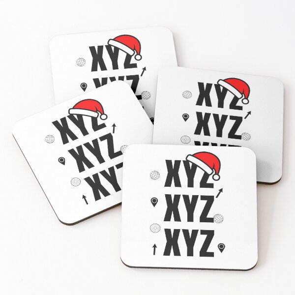 Item preview, XYZ Christmas Geospatial Typography designed and sold by SpatialPost.