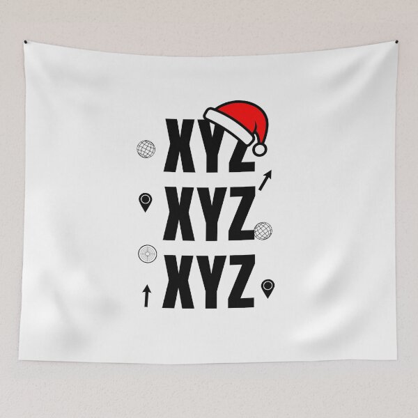 Item preview, XYZ Christmas Geospatial Typography designed and sold by SpatialPost.
