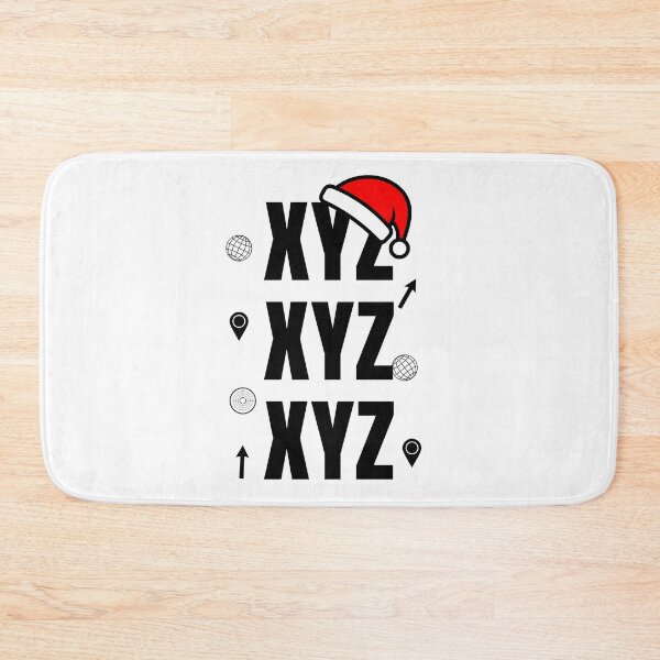 Item preview, XYZ Christmas Geospatial Typography designed and sold by SpatialPost.