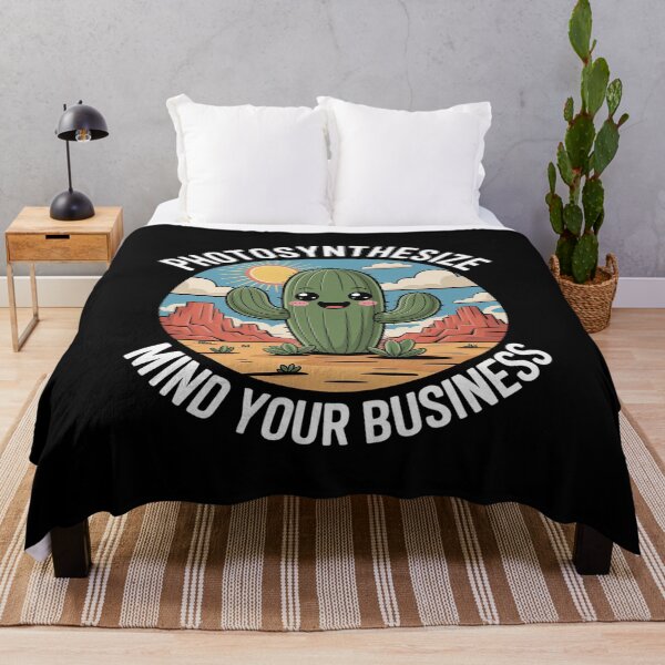 Item preview, Photosynthesize Mind Your Business Funny Kawaii Cactus designed and sold by Libbysharts.