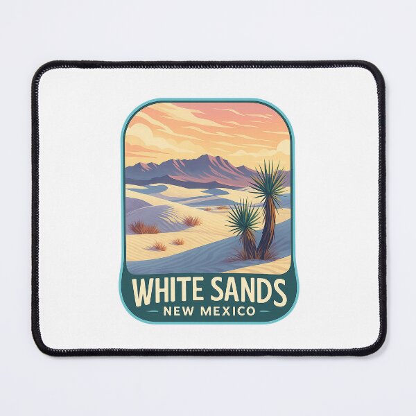 Item preview, White Sands New Mexico Sunset Over Gypsum Dunes and Desert Flora designed and sold by Places On Earth.