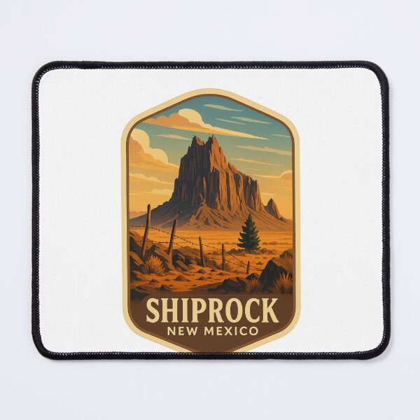Item preview, Shiprock New Mexico Volcanic Rock Formation on Navajo Nation Land designed and sold by Places On Earth.