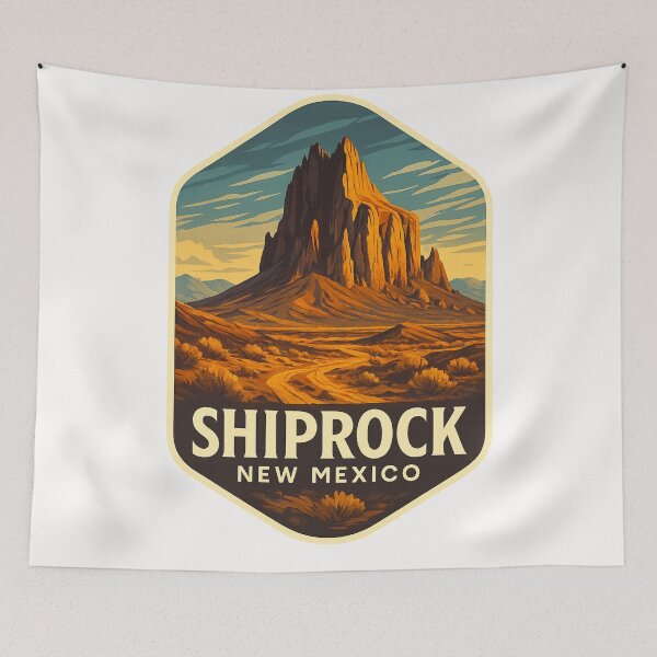 Item preview, Shiprock Pinnacle in Navajo Nation, New Mexico at Sunset designed and sold by Places On Earth.