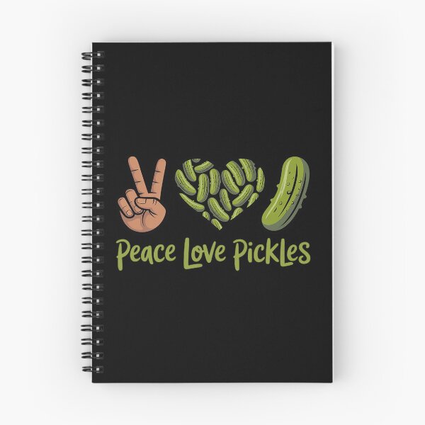 Item preview, Pickle Lover Peace Love Pickles Cucumber Canned Pickle Jar designed and sold by Libbysharts.