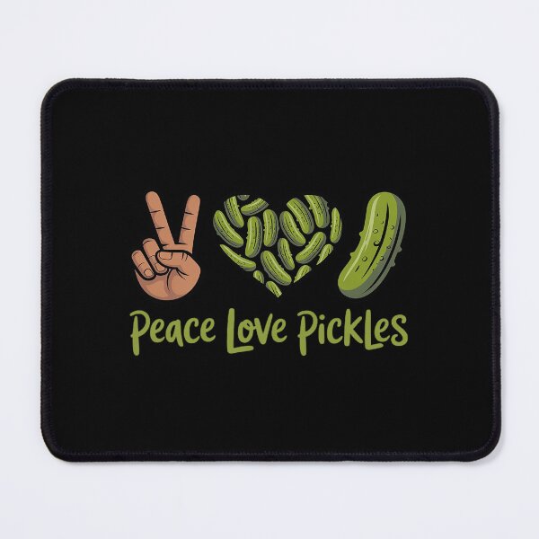 Item preview, Pickle Lover Peace Love Pickles Cucumber Canned Pickle Jar designed and sold by Libbysharts.