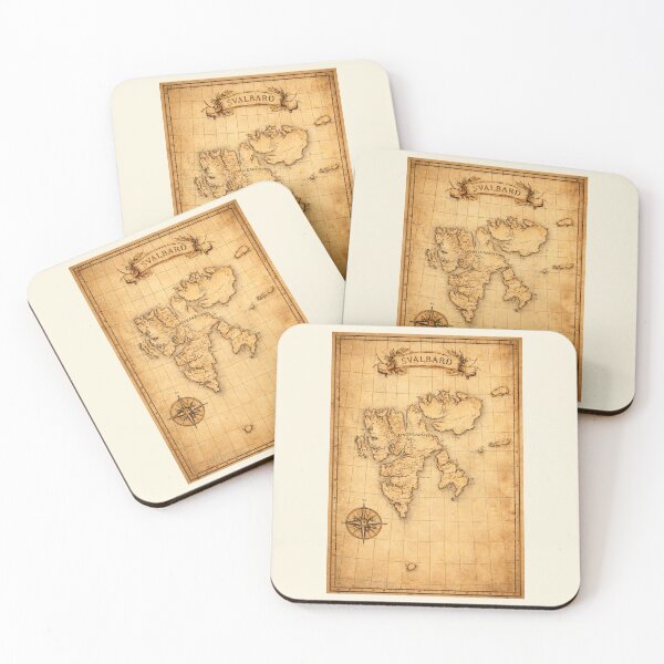 Item preview, Svalbard Norway Longyearbyen Vintage Map Arctic Nation Gateway To The North Pole designed and sold by GraTEEtude.