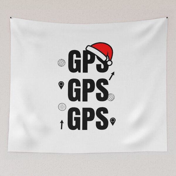 Item preview, GPS Christmas Geospatial Typography designed and sold by SpatialPost.