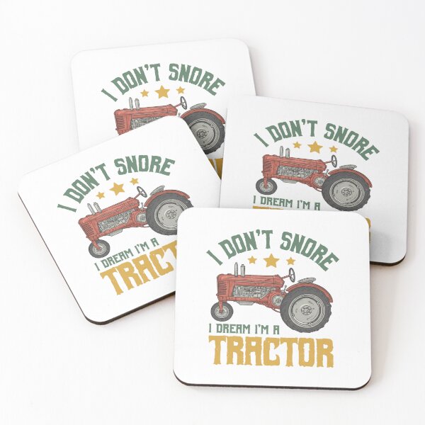 Item preview, I Don’t Snore I Dream I’m a Tractor — Funny Retro Farm Machine Illustration designed and sold by Colorful-Garden.