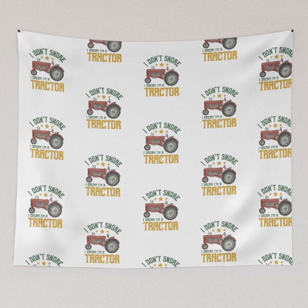 Item preview, I Don’t Snore I Dream I’m a Tractor — Funny Retro Farm Machine Illustration designed and sold by Colorful-Garden.