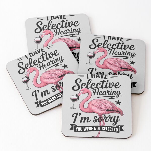 Item preview, Pink Crane I Have Selective Hearing I'm Sorry You Were Not designed and sold by Libbysharts.