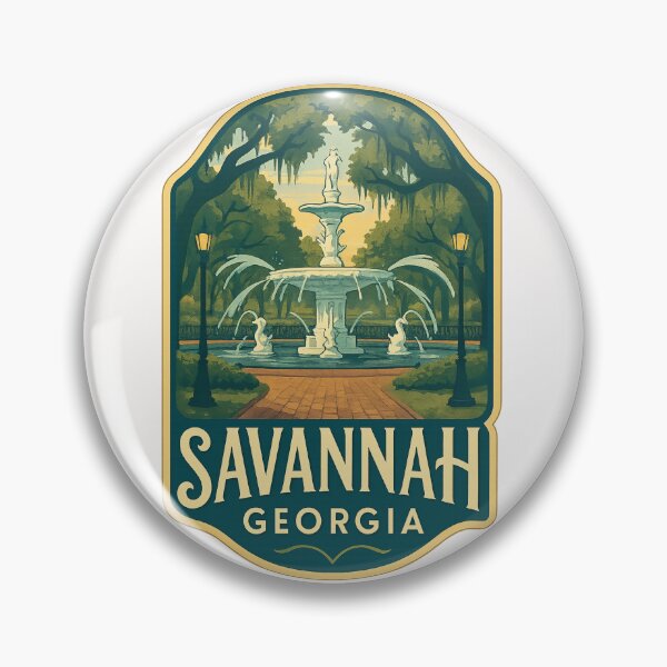 Item preview, Forsyth Fountain in Historic Forsyth Park, Savannah Georgia designed and sold by Places On Earth.