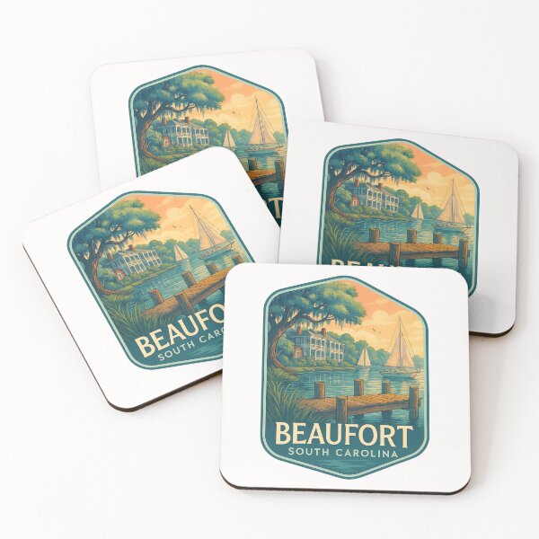 Item preview, Historic Waterfront with Sailboats and Southern Homes, Beaufort South Carolina designed and sold by Places On Earth.
